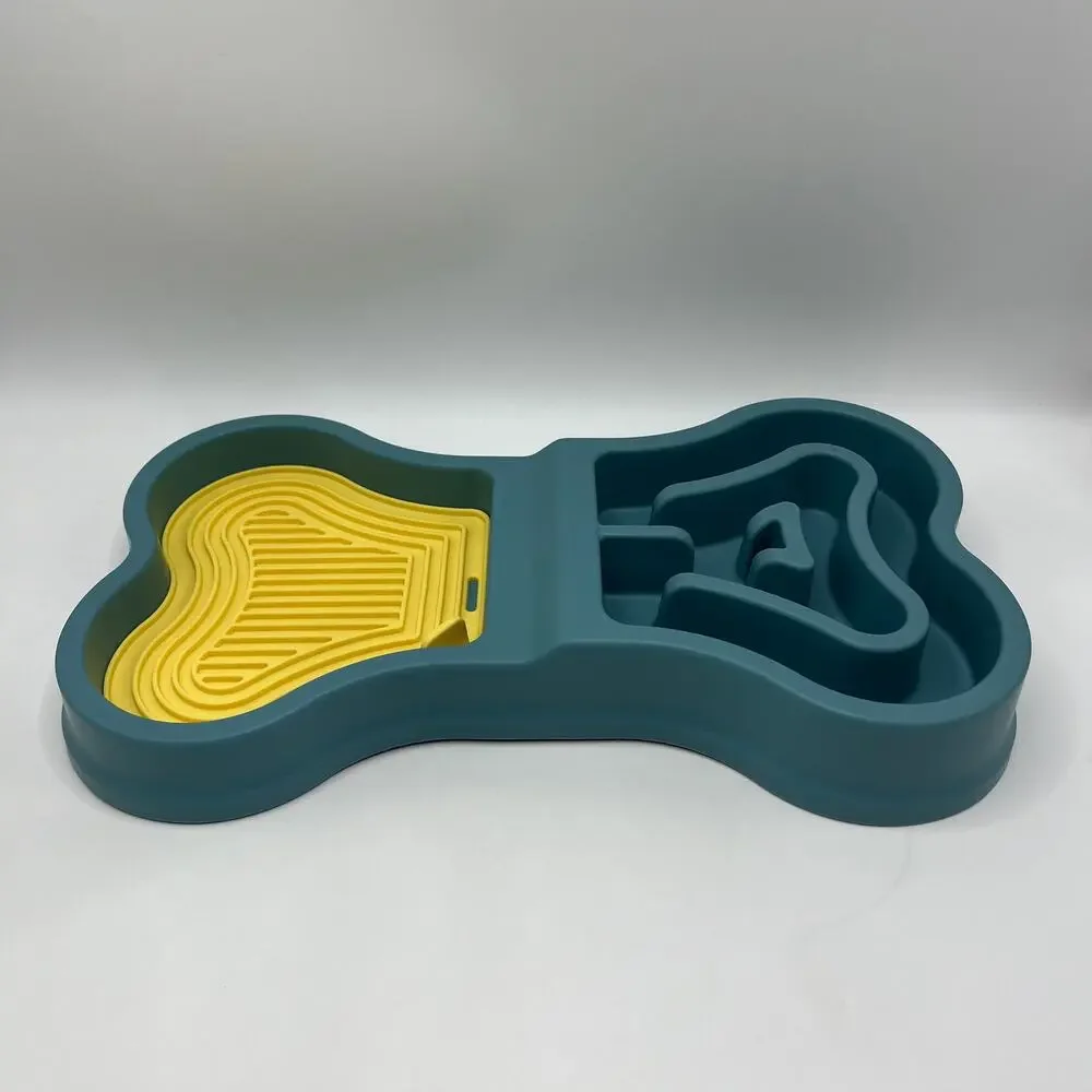 Pet Slow Feeder Bowl Anti-Choke Pet Feeding Bowl Non-Slip & Anti-Tip